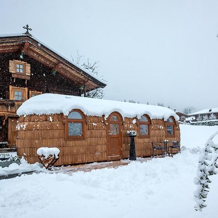 Sabindls Kaiser Platzl Going am Wilden Kaiser Buitenkant foto